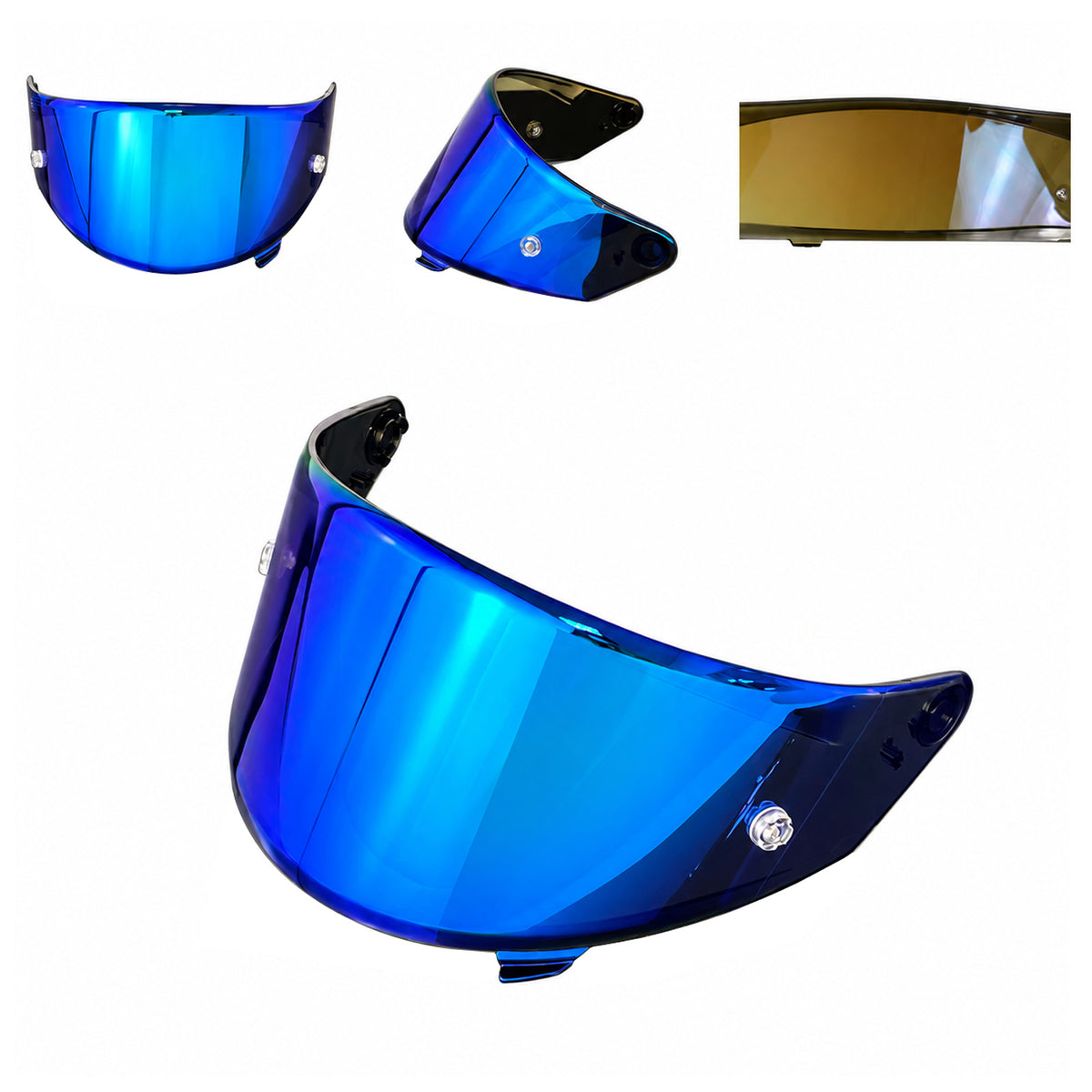 For KYT NFR NF NX NXR NZ ST Helmet Replacement Visor Tinted Spectra Mirror Finishes - Daytime Use Series