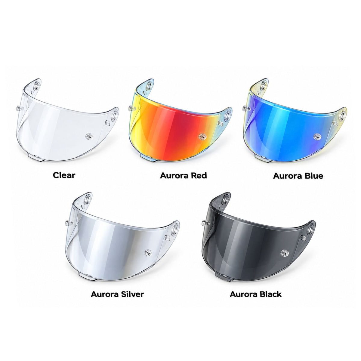 For KYT TT Course Helmet Replacement Visor Light Tint Finishes Clear Day Night Use Series