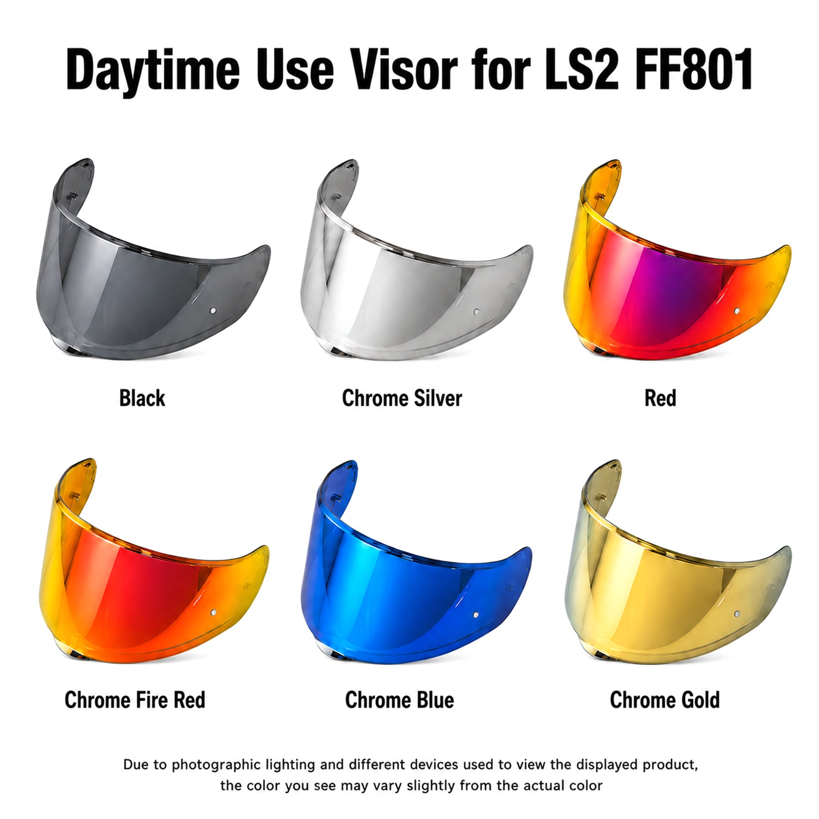 For LS2 Citation Sedici Strada 2/3 FT2 Vector Replacement Visor (FF801,FF397,FF813) – Tinted & Spectra Mirror Finishes - Daytime Use Series