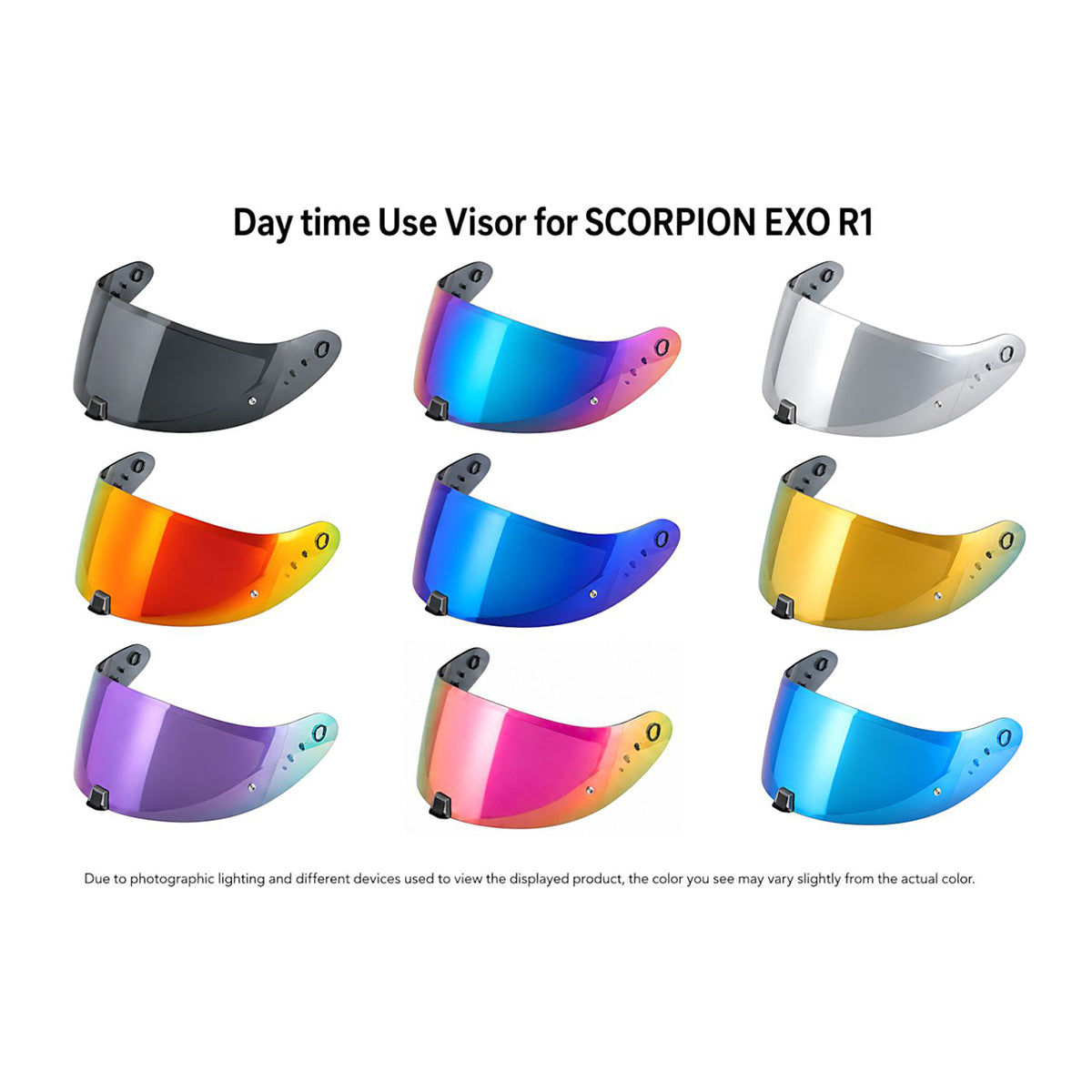 For SCORPION EXO ST1400 / T520 / 391 Replacement Visor – Tinted & Spectra Mirror Finishes - Daytime Use Series