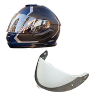 Shoei Neotec 3 replacement helmet visor by MC Motoparts, light tint and clear options for day and night riding visibility.