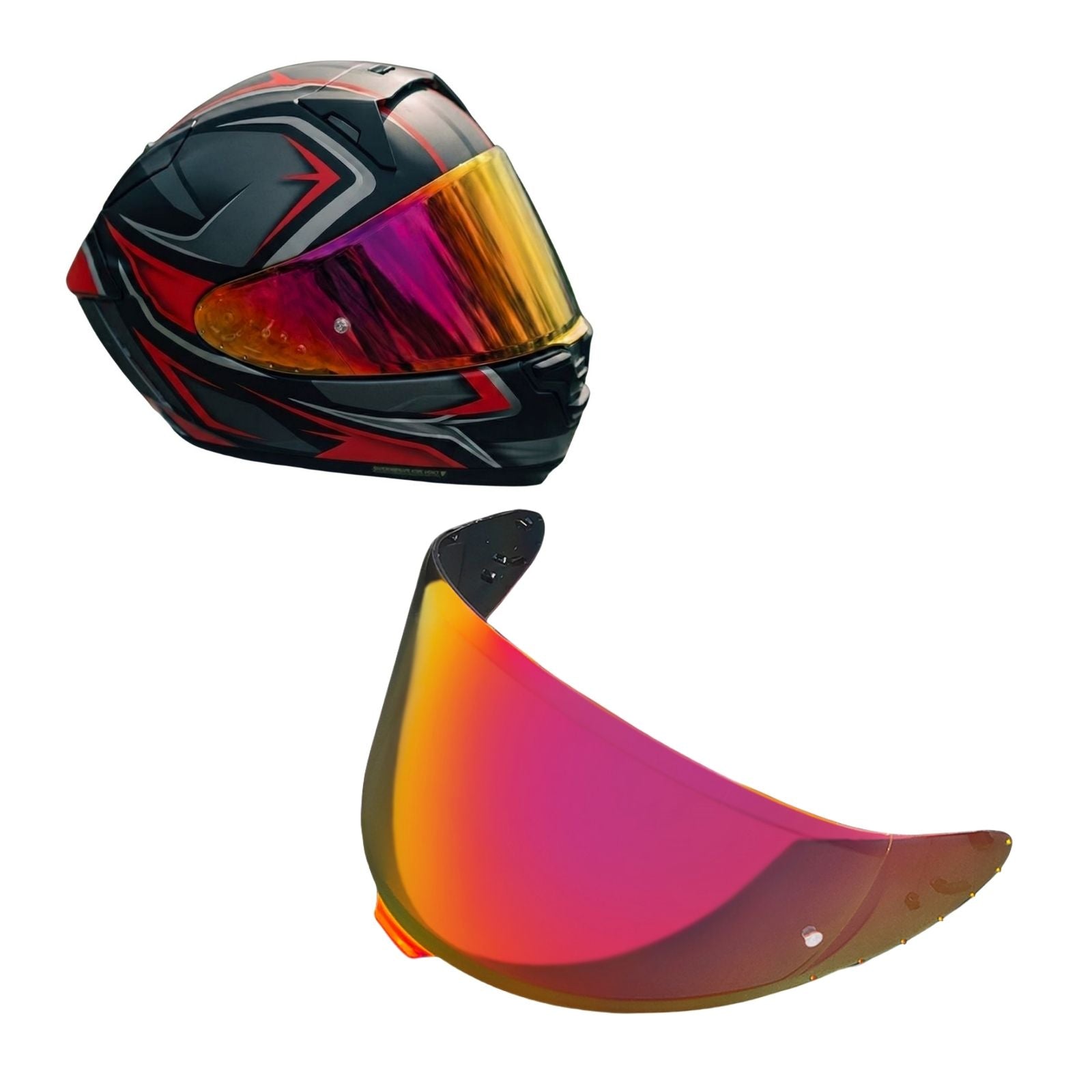 MC Motoparts helmet visor for Shoei X-15 X-Fifteen X-SPR PRO RF-1400 NXR 2 CWR-F2 helmet, clear daytime use visor image