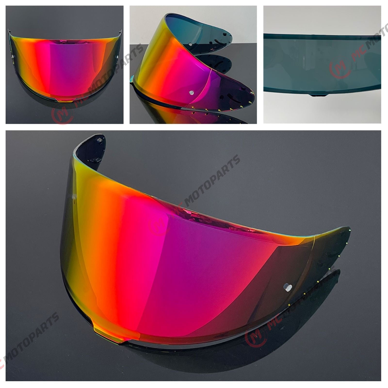MC Motoparts helmet visor for Shoei X-15, X-Fifteen, X-SPR PRO, Z8 RF-1400, NXR 2, CWR-F2/R, daytime riding helmet visor