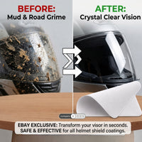 [Helmet Visor Cleaning Cloth] Premium Microfiber Polishing Cloth, Lint-Free (5 Pcs)