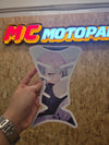 Custom Motorcycle Gas Tank Pad Protector Anti-Slip Fish Bone Shield - Upload Your Photo Image to create your unique TANK PAD