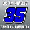 Personalize Custom MX Dirt Bike Motorcycle Racing Number Stickers - N31