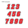 Personalize Custom MX Dirt Bike Motorcycle Racing Number Stickers - N31