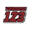 Personalize Custom MX Dirt Bike Motorcycle Racing Number Name Stickers - N31
