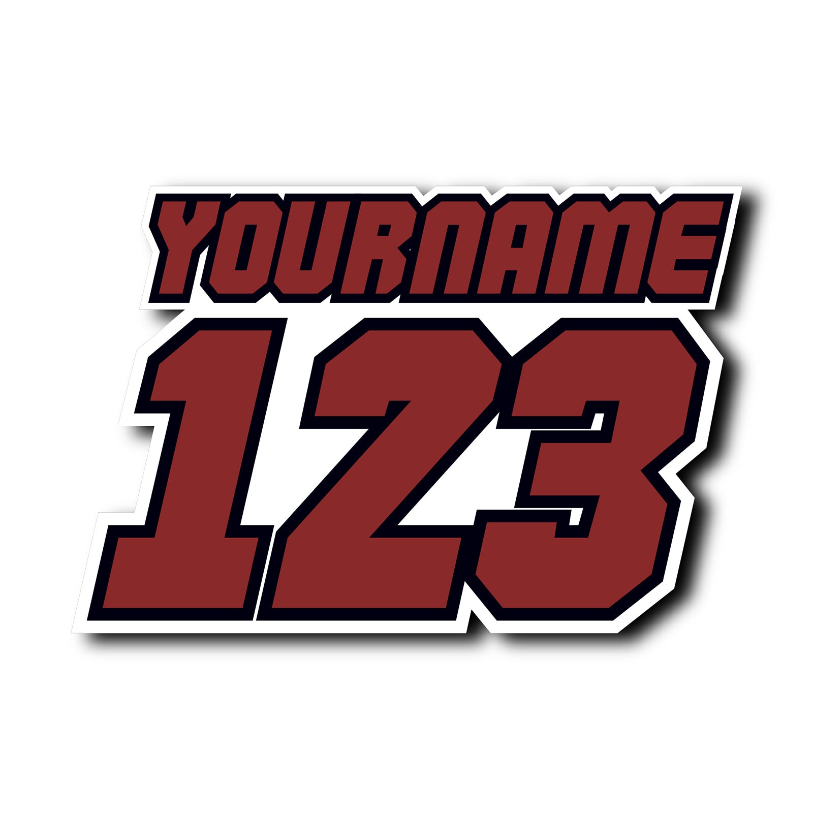 Personalize Custom MX Dirt Bike Motorcycle Racing Number Name Stickers - N31