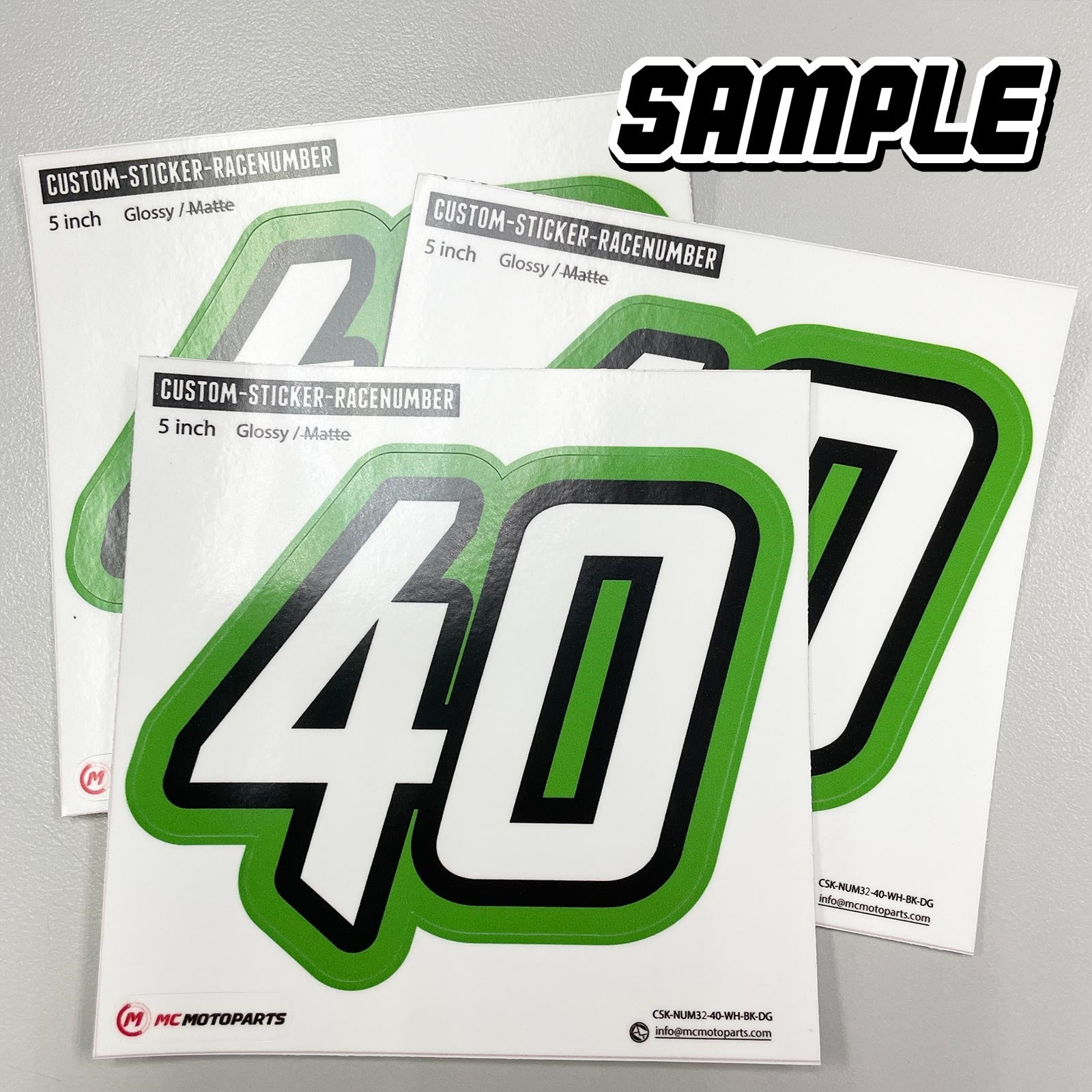 Personalize Custom MX Dirt Bike Motorcycle Racing Number Stickers - N32