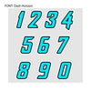 Personalize Custom MX Dirt Bike Motorcycle Racing Number Stickers - N32