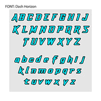 Personalize Custom MX Dirt Bike Motorcycle Racing Number Name Stickers - N32