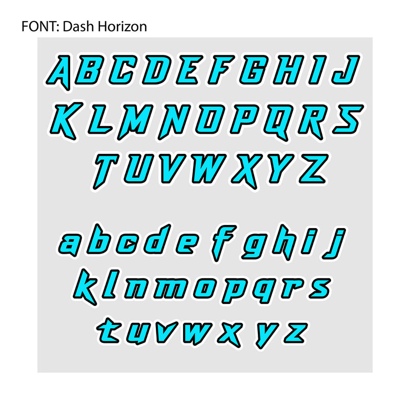 Personalize Custom MX Dirt Bike Motorcycle Racing Number Name Stickers - N32