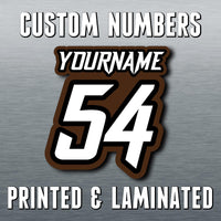 Personalize Custom MX Dirt Bike Motorcycle Racing Number Name Stickers - N32