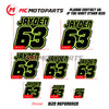 Personalize Custom MX Dirt Bike Motorcycle Racing Number Name Stickers - N31