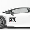 Personalize Custom Race Car Sticker Decals - Racing Number, Name & Flag
