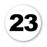 Personalize Custom Race Car Sticker Decals 2pcs - Circle Number Car Sticker - MC Motoparts