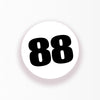 Personalize Custom Race Car Sticker Decals - Circle Number Car Sticker
