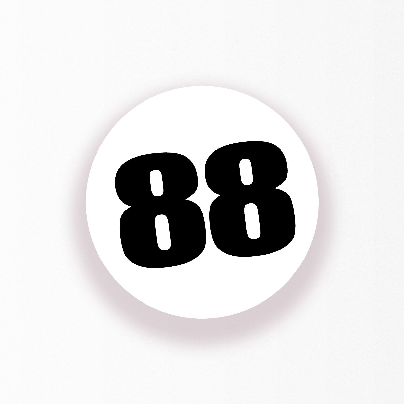 Personalize Custom Race Car Sticker Decals - Circle Number Car Sticker