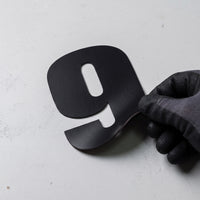 Sleek Black Style Custom Die-Cut Racing Number Magnets (4" to 15" Height) - Reusable Contour Cut Track Day Magnetic Numbers (Set of 2) (RCNUM007)