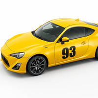 Custom Die-Cut Racing Number Magnets (Set of 2) – Reusable Contour-Cut Track Day Magnetic Numbers (4" to 15" Height) (RCNUM007)
