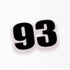 Personalize Custom Race Car Sticker Decals - Individual Cut Number Decals