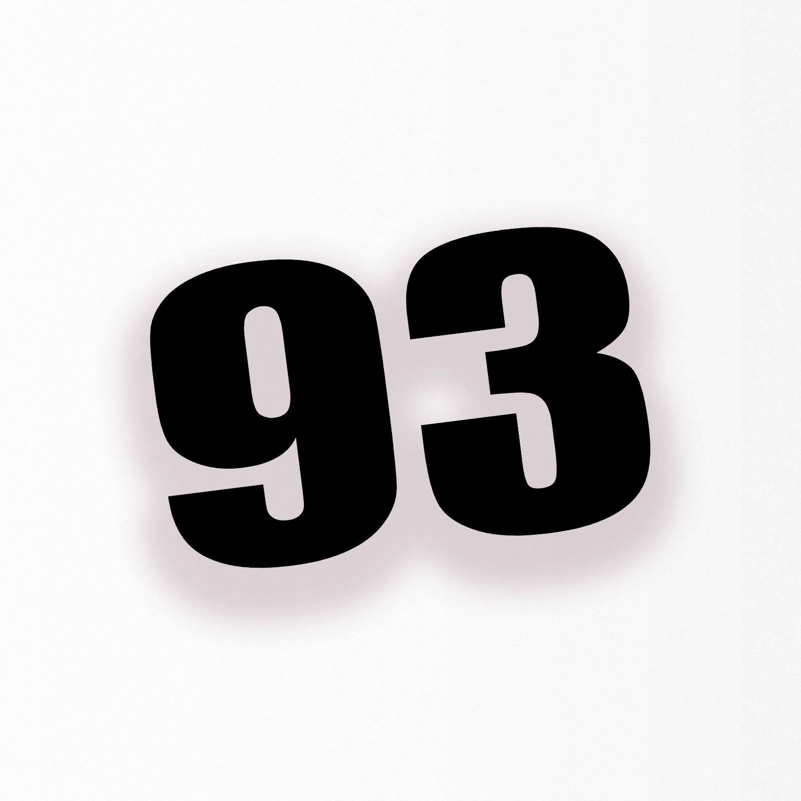Personalize Custom Race Car Sticker Decals - Individual Cut Number Decals