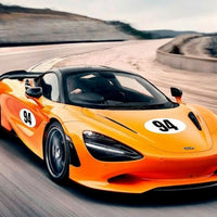 Personalize Custom Race Car Sticker Decals 2pcs - Oval Number Car Sticker - MC Motoparts