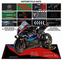 Custom Motorcycle Pit Mat | Personalized Anti-Slip Garage Floor Rug