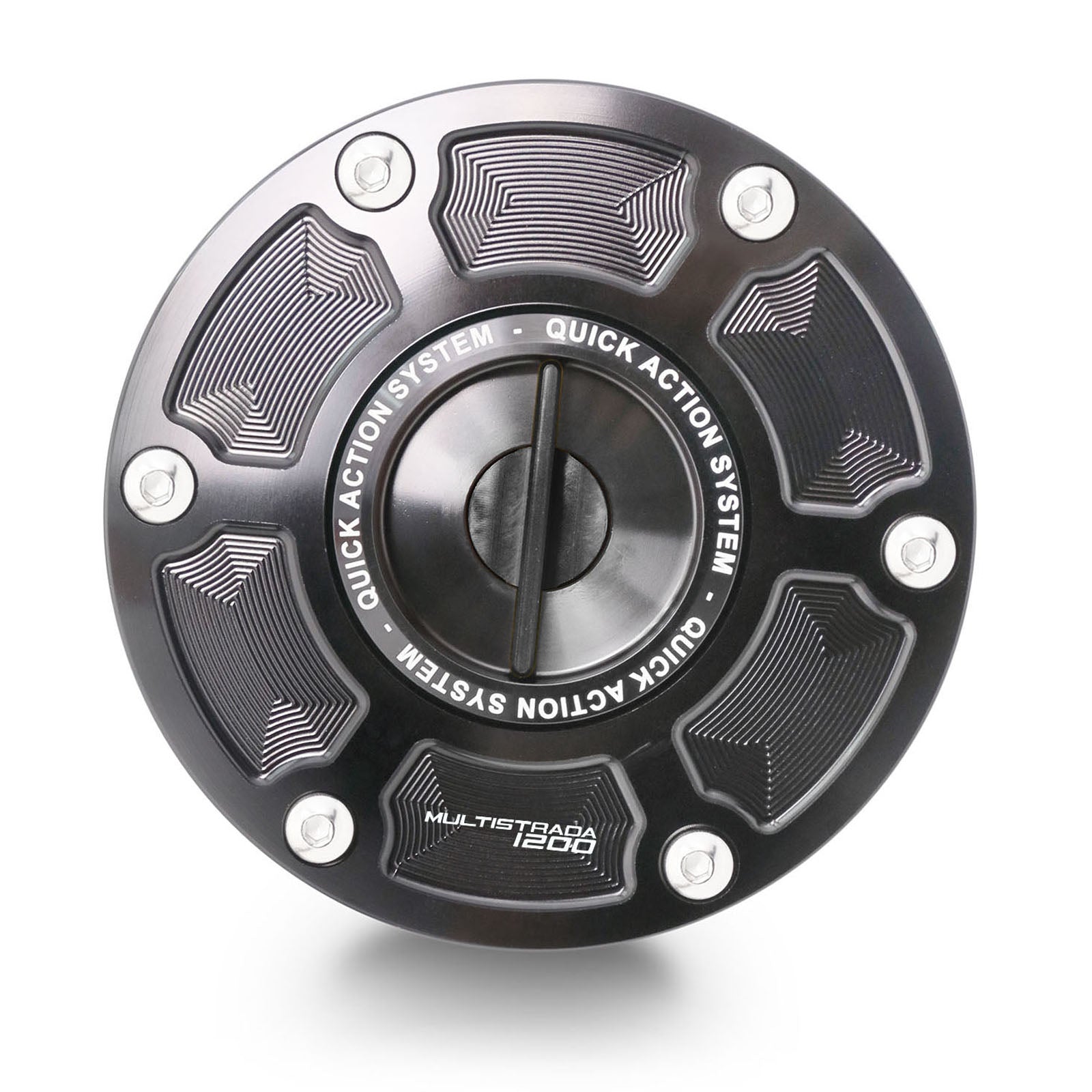 Fit Ducati Multistrada 1200 / S Logo Engraved Keyless Fuel Cap