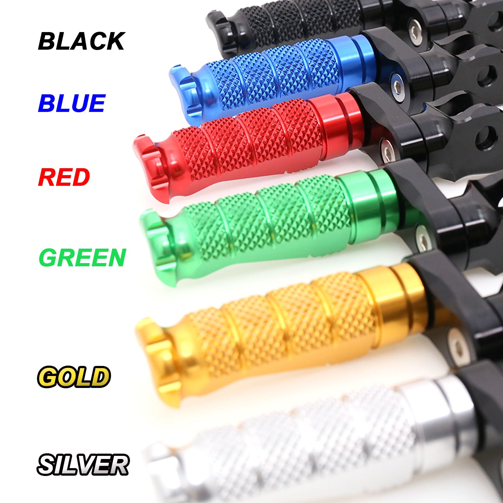 {Avant} Compatible avec Aprilia Shiver 900 SL750 Tuono V4R Repose-pieds réglables de 25 mm.