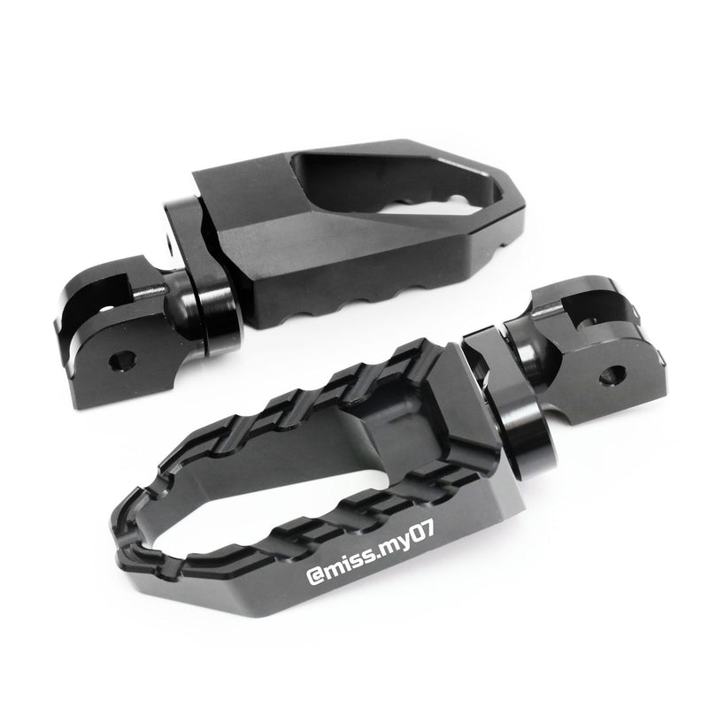 MC Motoparts Custom Engraved Name BUZZ FRONT / REAR Lowering Wide Foot Pegs - Personlization Footpegs