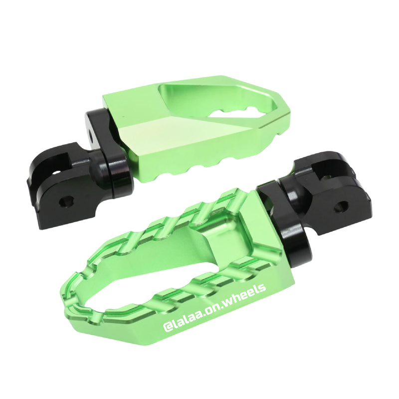 MC Motoparts Custom Engraved Name BUZZ FRONT / REAR Lowering Wide Foot Pegs - Personlization Footpegs
