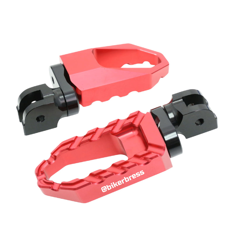 MC Motoparts Custom Engraved Name BUZZ FRONT / REAR Lowering Wide Foot Pegs - Personlization Footpegs