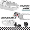 MC Motoparts Custom Engraved Name BUZZ FRONT / REAR Lowering Wide Foot Pegs - Personlization Footpegs