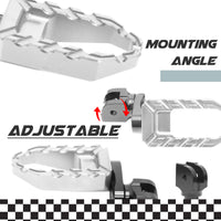 MC Motoparts Custom Engraved Name BUZZ FRONT / REAR Lowering Wide Foot Pegs - Personlization Footpegs