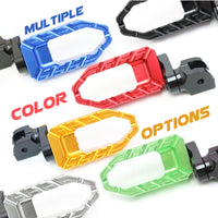 MC Motoparts Custom Engraved Name BUZZ FRONT / REAR Lowering Wide Foot Pegs - Personlization Footpegs