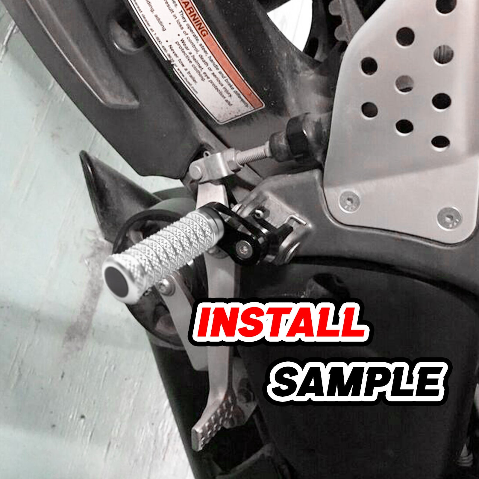 {Front}  Fits Ducati DesertX Multistrada V2 V4 S RS 25mm Adjustable POLE Foot Pegs - MC Motoparts