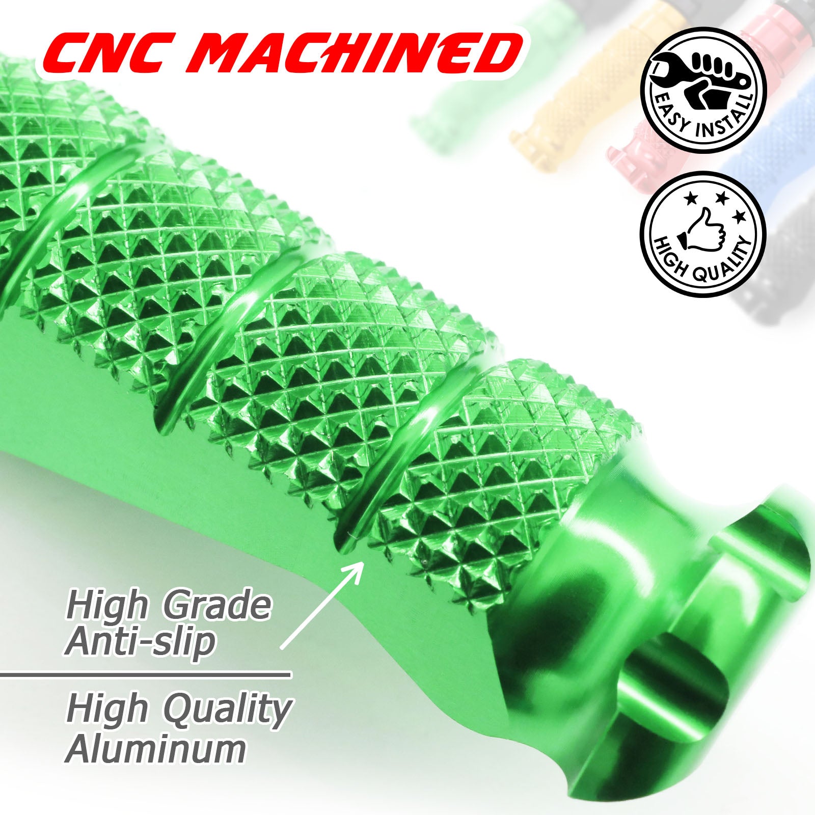 {Front}  Fits Harley Davidson Sportster Heritage R-FIGHT Foot Pegs - MC Motoparts