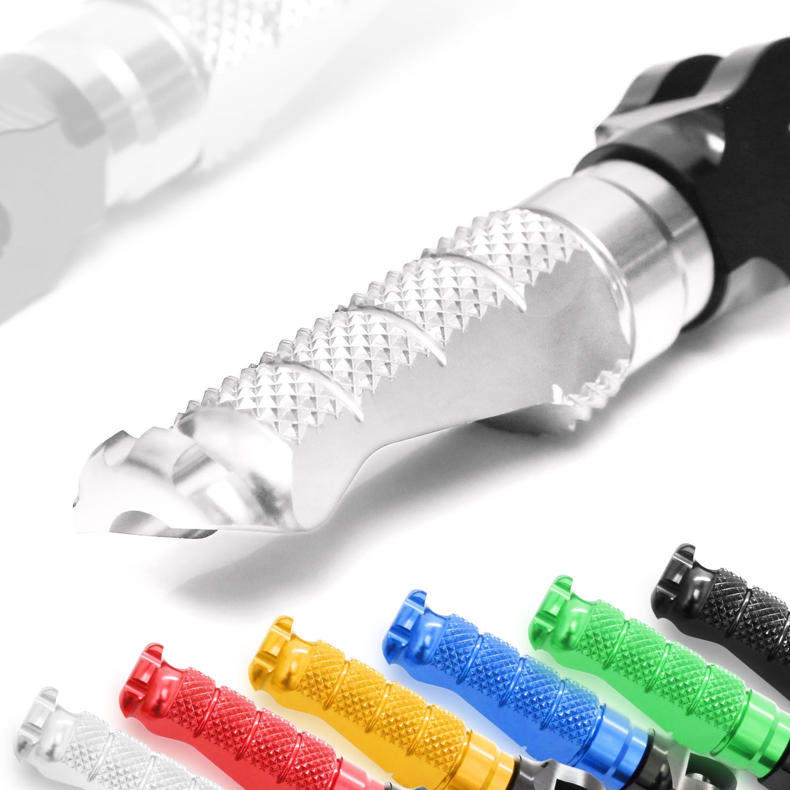 {Front}  Fits Harley Davidson Sportster Heritage R-FIGHT Foot Pegs - MC Motoparts