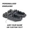 MC Motoparts Custom Engraved Name BUZZ FRONT / REAR Wide Foot Pegs - Personlization Footpegs