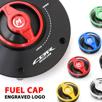 Fit Honda CBR650R 19-23 REVO Logo Engraved Quick Lock Fuel Cap