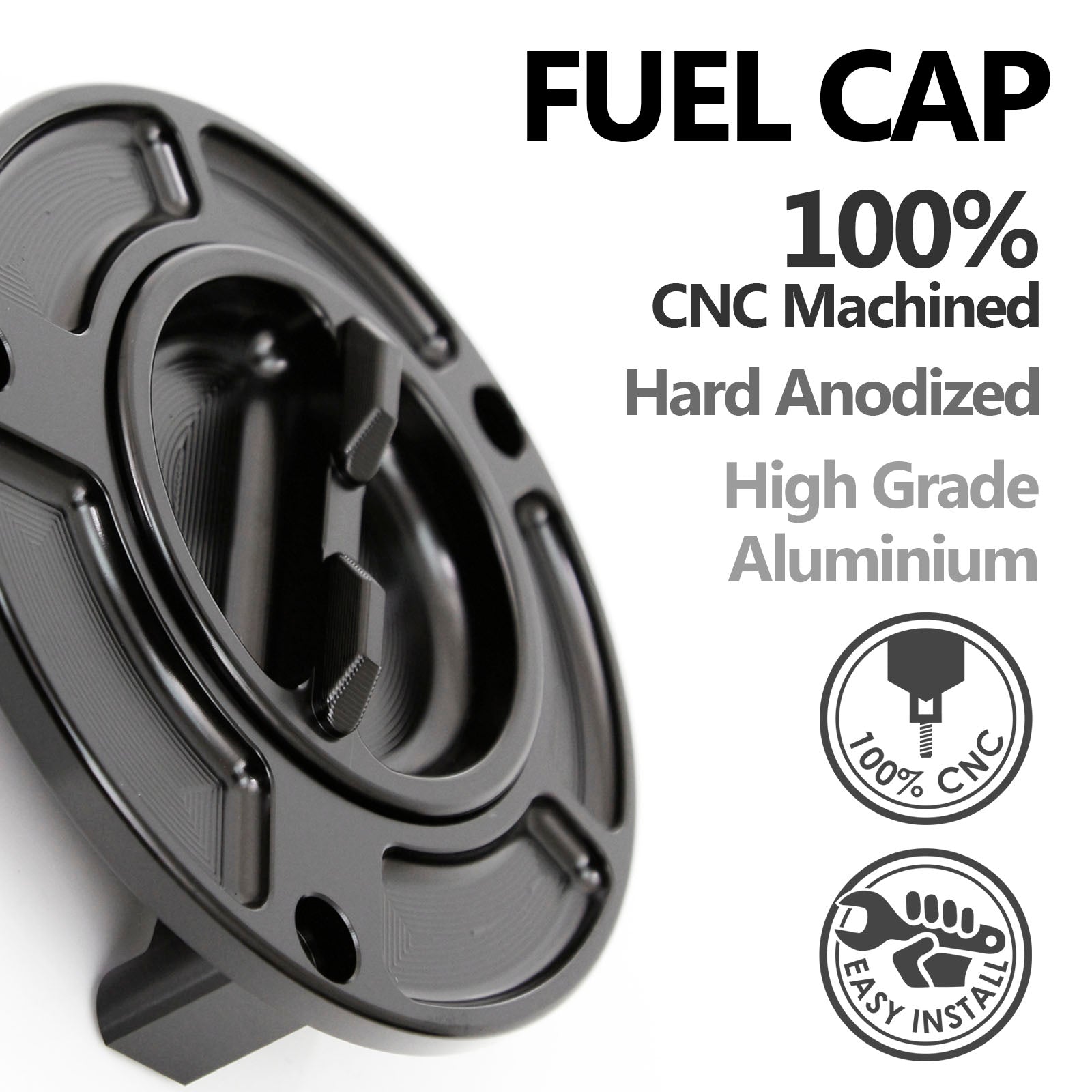 Tapa de tanque de combustible sin llave grabada con logotipo Honda CBR1000RR Fireblade 14-21