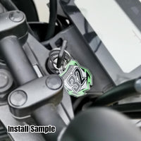 Custom Acrylic MX Racing Number Plate Keychain - MX02 Style