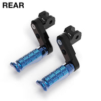 Fits Ducati Monster 695 800 S4R 50mm Adjustable Rear R-FIGHT Gold Foot Pegs