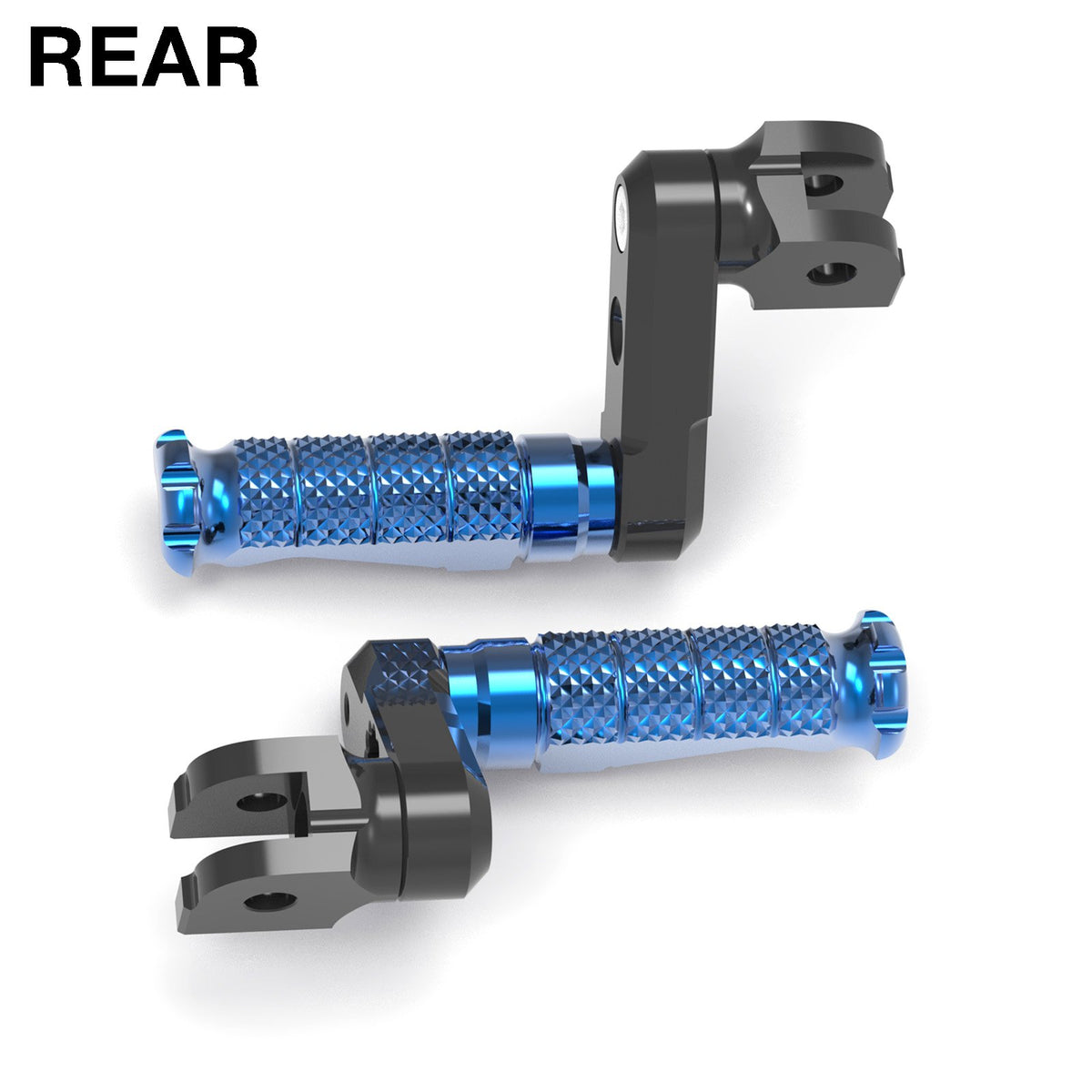Fits Yamaha MT-01 MT-07 MT-10 50mm Lowering Rear R-FIGHT Silver Foot Pegs