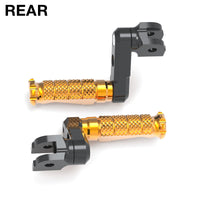 Fits Suzuki GSF650 GSF1200 50mm Lowering Rear R-FIGHT Black Foot Pegs
