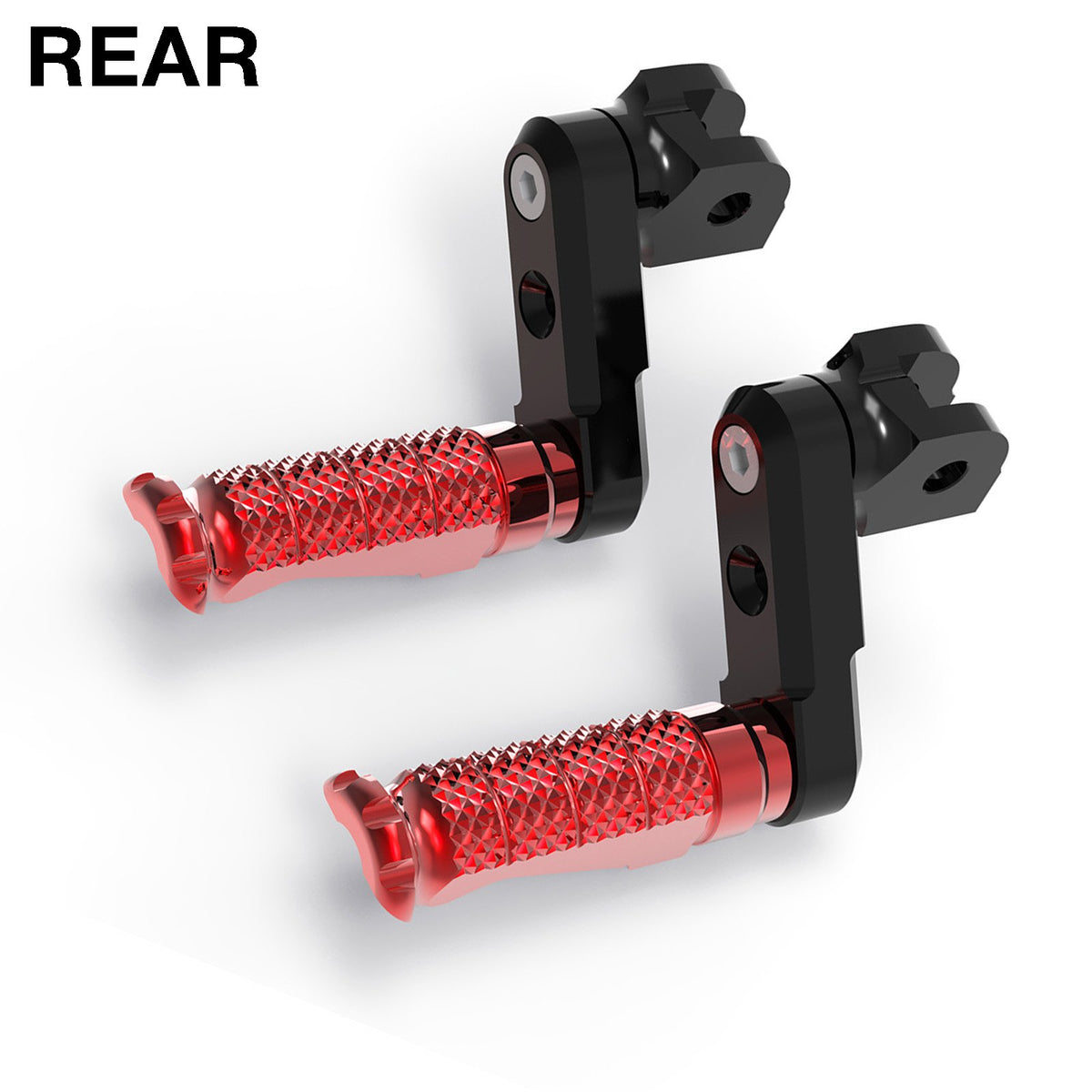 Fits Triumph Speed Four Speed Triple 50mm Adjustable Rear R-FIGHT Silver Foot Pegs