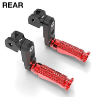 Fits Honda VFR800F NC750 50mm Extension Rear R-FIGHT Gold Foot Pegs