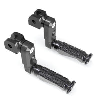 Fit Buell 1125R S1 S3 X1 XV12R RFIGHT 50mm Multi-step Front Black Foot Pegs - MC Motoparts